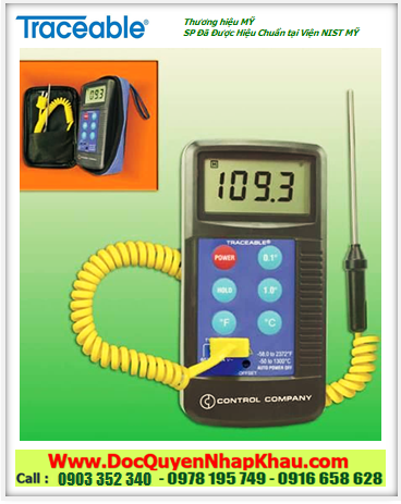 Traceable 4425, Nhiệt kế có Đầu dò nhiệt độ K với Dải đo –50°C đến 1300°C Traceable® 4425 Workhorse™ Thermometer